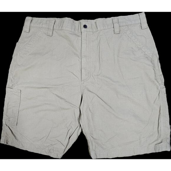 Carhartt B147 Khaki Canvas Ringspun Cotton Work Shorts NWOT Norm Gorpcore 42 - Picture 1 of 7